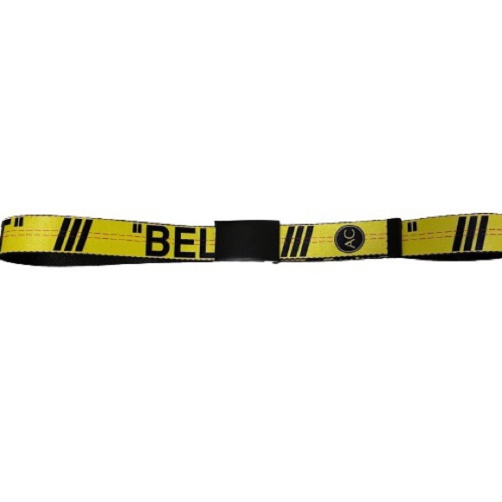 Yellow Web Belt